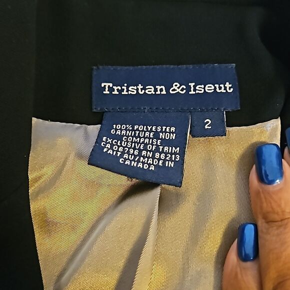 Tristan & Iseut Women's Cropped Blazer Blazer Size 2 - Picture 6 of 16